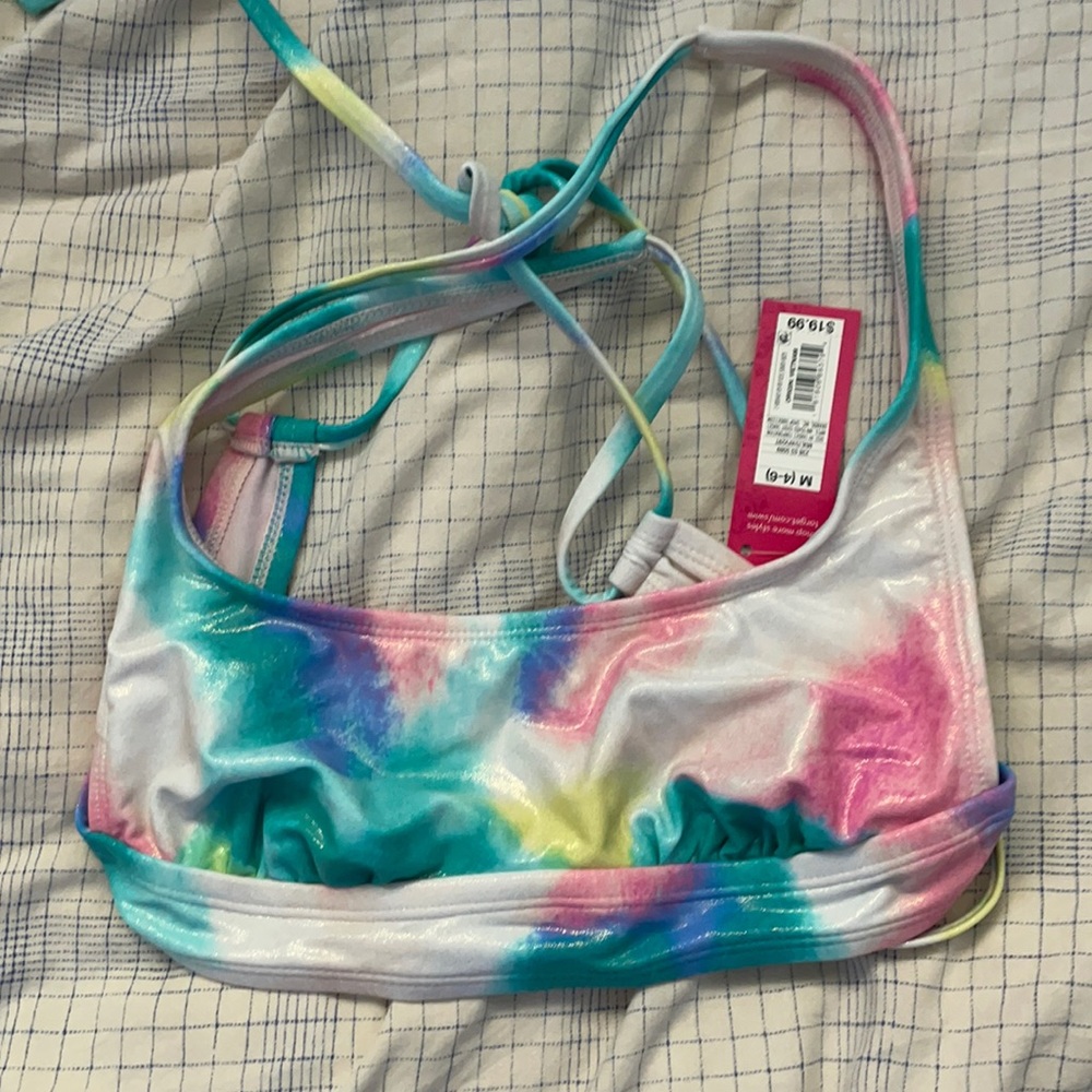 Colorful bikini top